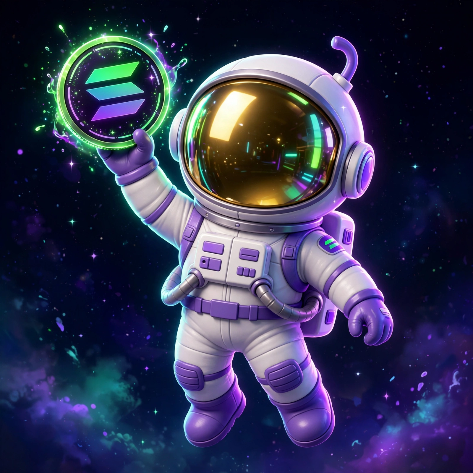 SOLPULSE astronaut mascot